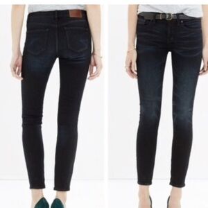 Madewell dark skinny skinny crop jeans, women’s size 30